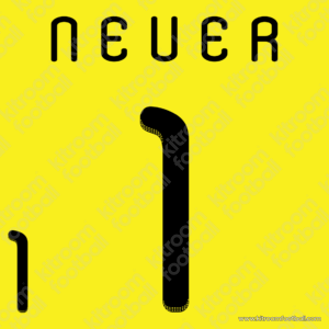 2010 Germany FIFA World Cup Goalkeeper Name Set #1 NEUER [Black] (HQ  Repro)