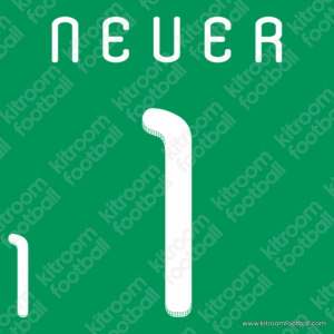 2010 Germany FIFA World Cup Goalkeeper Name Set #1 NEUER [White] (HQ  Repro)