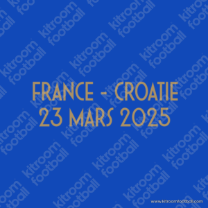 2025 France UEFA Nations League Home Match Details MDT Patch vs Croatia (Repro) - Image 1