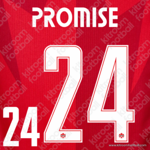 2026 Canada FIFA World Cup Home & Away Name Set #24 PROMISE (HQ  Repro)