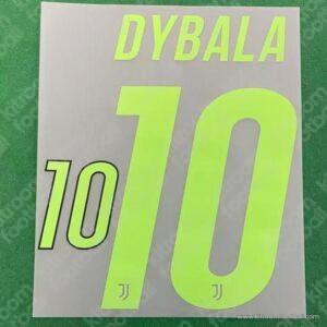 2019-20 Juventus Home Name Set #10 DYBALA (Palace) (HQ  Repro)