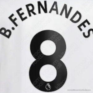 2022-23 Manchester United Premier League Away Name Set #8 Bruno FERNANDES (HQ Repro)