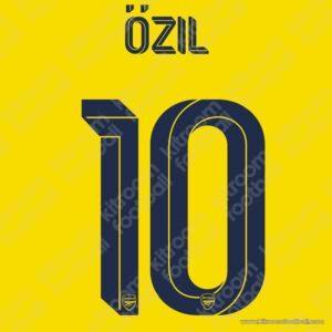 2019-20 Arsenal Cup Away Name Set #10 OZIL (Repro)