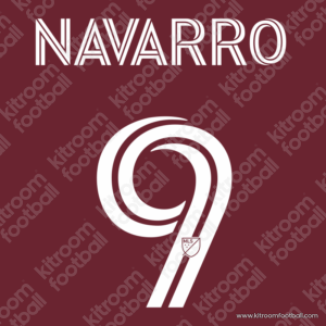 2024-25 Colorado Rapids MLS Major League Soccer Home Name Set #9 NAVARRO (HQ  Repro)
