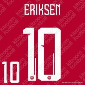 2024 Denmark UEFA Euro Away Name Set #15 NORGAARD (Repro) (Copy) - Image 1