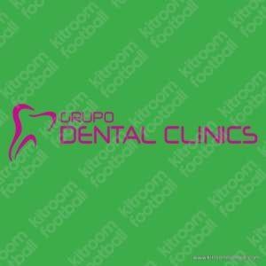 2023-24 Malaga CF Third Sponsor Patch Grupo Dental Clinic (Repro) - Image 1