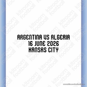 2026 Argentina FIFA World Cup Home Match Details MDT Patch vs Algeria (Repro)