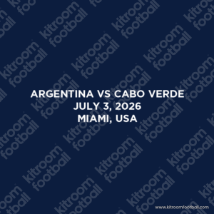 2026 Cabo Verde FIFA World Cup Home Match Details MDT Patch vs Argentina (Repro) - Image 1