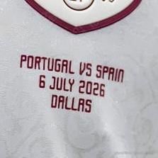 2026 Spain FIFA World Cup Away Match Details MDT Patch vs Portugal (Repro) - Image 1