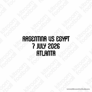 2026 Argentina FIFA World Cup Home Match Details MDT Patch vs Egypt (Repro)