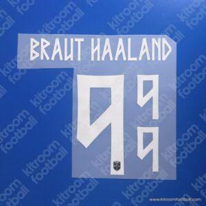 2026 Norway FIFA World Cup Away Name Set #9 BRAUT HAALAND (Repro)