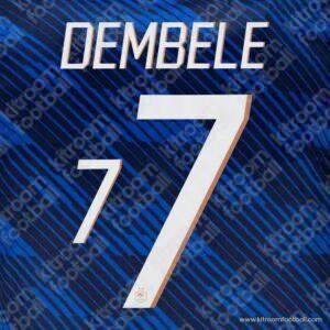 2026 France FIFA World Cup Home Name Set #7 DEMBELE (HQ  Repro)