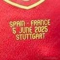 2025 Spain UEFA Nations League Home Match Details MDT Patch vs France (Repro)