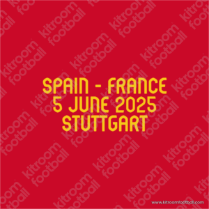 2025 Spain UEFA Nations League Home Match Details MDT Patch vs France (Repro)