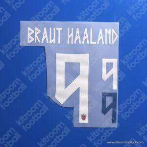 2026 Norway FIFA World Cup Home Name Set #9 BRAUT HAALAND (HQ  Repro)
