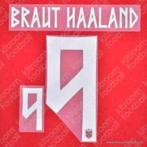 2026 Norway FIFA World Cup Home Name Set #9 BRAUT HAALAND (HQ  Repro)