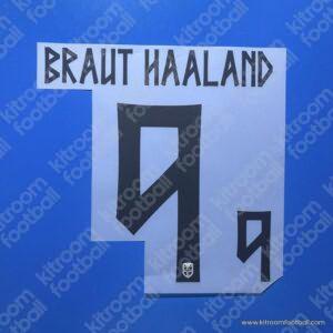2026 Norway FIFA World Cup Third Name Set #9 BRAUT HAALAND (Repro)