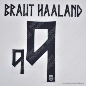 2026 Norway FIFA World Cup Third Name Set #9 BRAUT HAALAND (Repro)