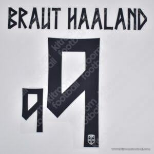 2026 Norway FIFA World Cup Third Name Set #9 BRAUT HAALAND (Repro) - Image 1