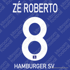 2009-10 Hamburg SV Away Name Set #8 ZE ROBERTO + Club Name (Repro)