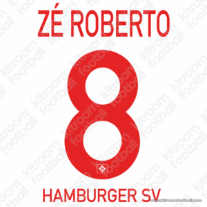 2009-10 Hamburg SV Home Name Set #8 ZE ROBERTO + Club Name (Repro)