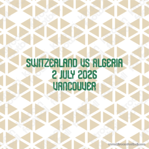 2026 Algeria FIFA World Cup Home Match Details MDT Patch vs Switzerland (Repro) - Image 1