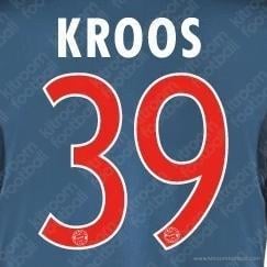 2013-14 Bayern Munich Third Name Set #39 KROOS (Repro) - Image 1