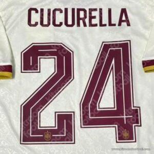 2026 Spain FIFA World Cup Away Name Set #24 CUCURELLA (HQ  Repro)