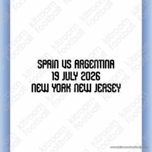 2026 Argentina FIFA World Cup Home Match Details MDT Patch vs Spain FINAL (Repro)