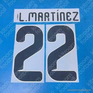 2026 Argentina FIFA World Cup Home Name Set #22 Lautaro MARTINEZ (HQ  Repro)