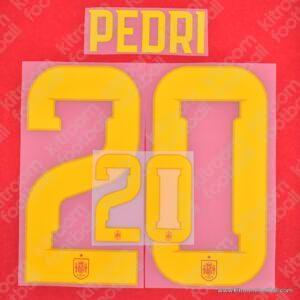 2026 Spain FIFA World Cup Home Name Set #20 PEDRI (HQ  Repro) - Image 1