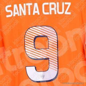 2013-14 Malaga CF Away & Third Name Set #9 SANTA CRUZ (Repro) - Image 1