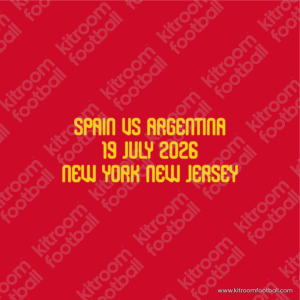 2026 Spain FIFA World Cup Home Match Details MDT Patch Final vs Argentina (Repro)