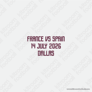 2026 Spain FIFA World Cup Away Match Details MDT Patch vs France (Repro)