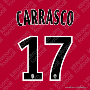 2014-15 AS Monaco Cup Home Name Set #17 CARRASCO (Repro)