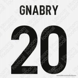 2025 Germany Home Name Set #20 GNABRY (125th Anniversary) (HQ  Repro)