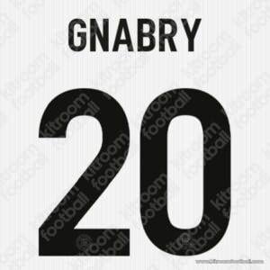 2025 Germany Home Name Set #20 GNABRY (125th Anniversary) (HQ Repro) - Image 1