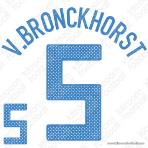 2010 Netherlands FIFA World Cup Away Name Set #5 Gio VAN BRONCKHORST (Repro)