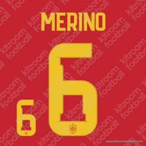 2026 Spain FIFA World Cup Home Name Set #6 MERINO (HQ Repro) - Image 1