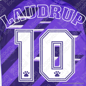 1995-96 Real Madrid Away Name Set #10 LAUDRUP (Repro)