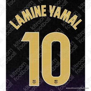 Original Player Issue 2026-27 Barcelona La Liga Away Name Set #10 LAMINE YAMAL (TPT)