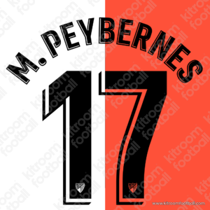 2021-22 Malaga CF Home & Away Name Set #17 Mathieu PEYBERNES (Repro)