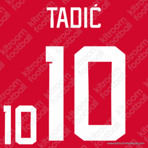 2022 Serbia FIFA World Cup Home Name Set #10 TADIC (Repro)