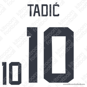 2022 Serbia FIFA World Cup Away Name Set #10 TADIC (Repro)