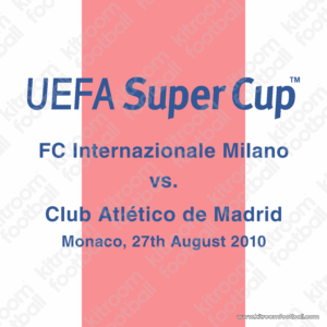 2010-11 Atletico Madrid UEFA SuperCup Home Match Details MDT Patch (Repro)
