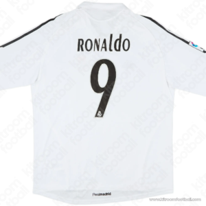 Official Adidas Real Madrid 2005-06 Home Shirt La Liga RONALDO #9 - Size XXL