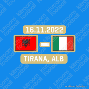 2022 Italy Friendly Home Match Details MDT Patch vs Albania (Repro)