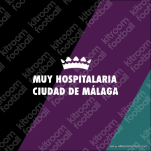 2025-26 Malaga CF Away Match Details MDT Patch Muy Hospitalaria (HQ  Repro)