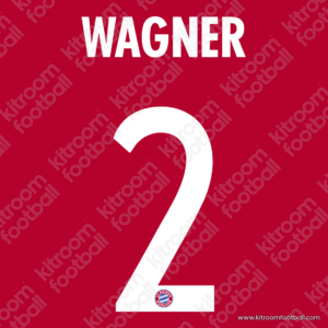2017-18 Bayern Munich Home Name Set #2 WAGNER (HQ Repro) - Image 1