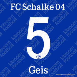 2015-16 Schalke 04 Home Name Set #5 GEIS (HQ  Repro)